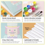 Canvas by Numbers mini paint by numbers kit product features