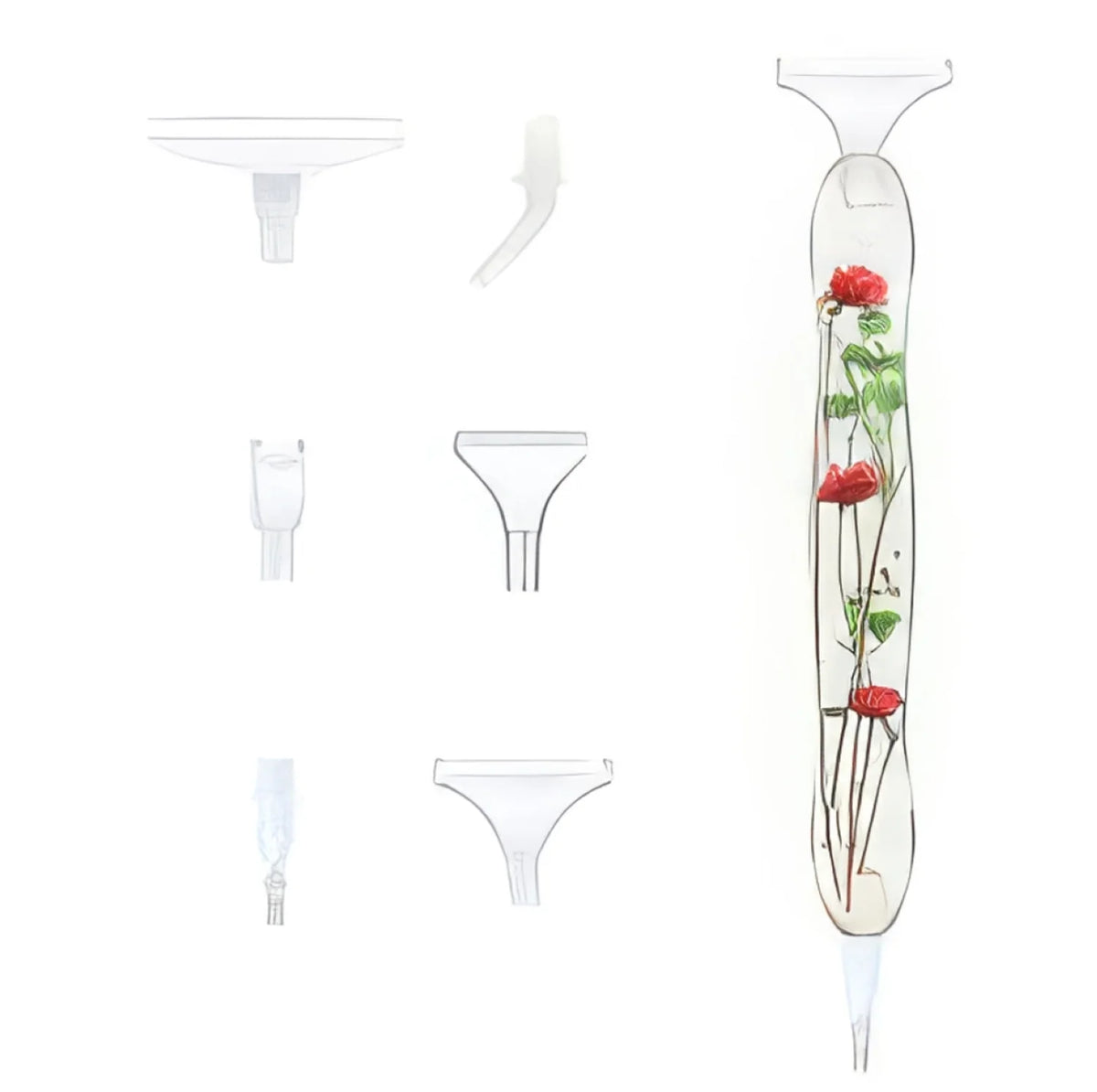 Dried Flower Diamond Painting Drill Pen - Red Rose