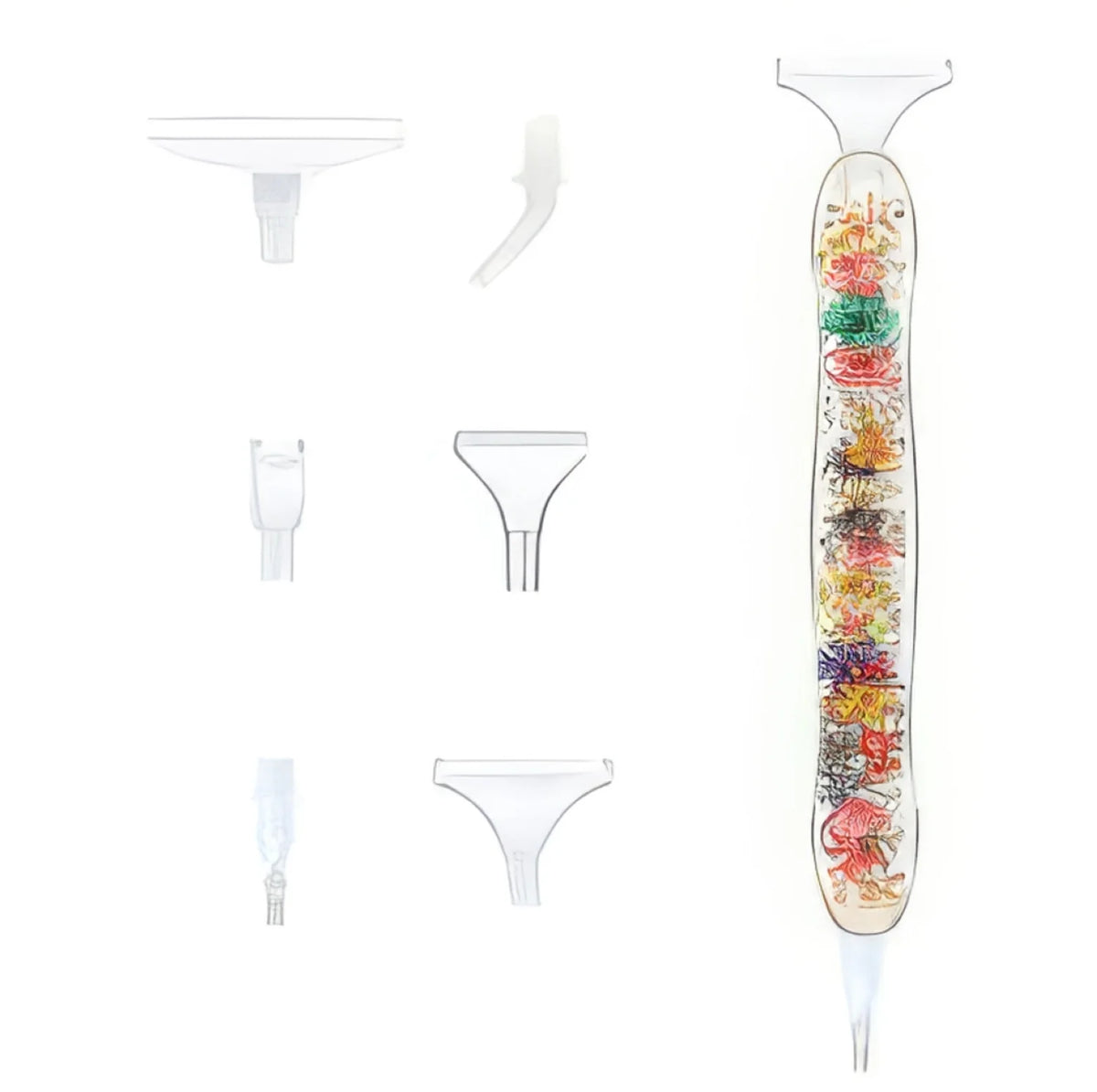 Dried Flower Diamond Painting Drill Pen - Rainbow Meadow