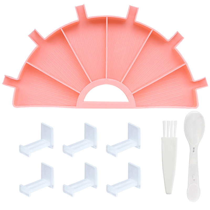 Half round diamond painting tray, Pink, Tray Set