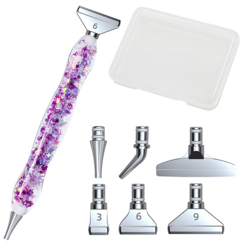 Luminous Diamond Painting Drill Pen - Purple