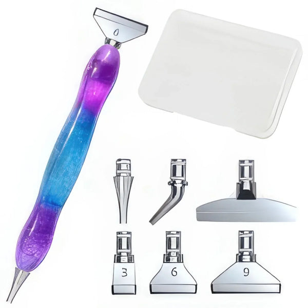 Premium Dual Head Drill Pen - Starry Sky Purple
