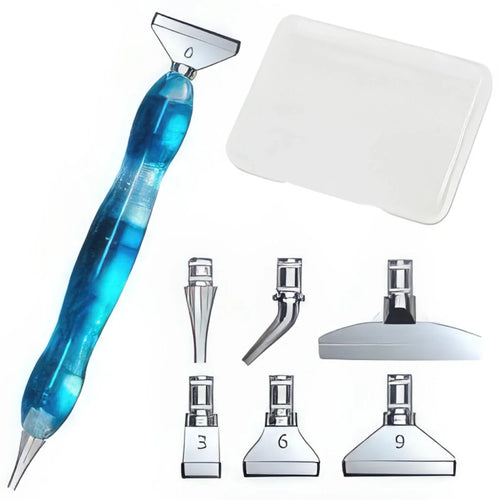 Premium Dual Head Drill Pen - Blue