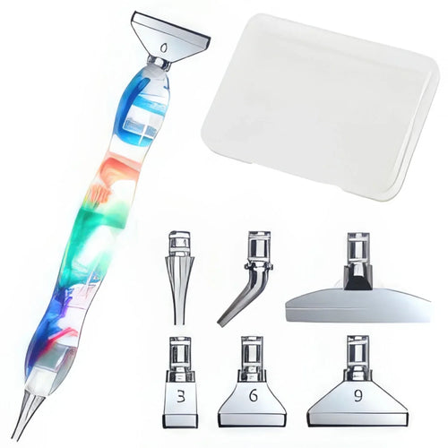 Premium Dual Head Drill Pen - Rainbow Swirl