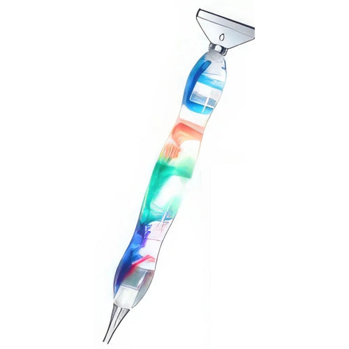 Premium Dual Head Drill Pen - Rainbow Swirl / Pen Only