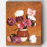Chrysanthemums and Scrubs - Paint by Numbers-Stefan Luchian's paint by numbers are always colorful and look fantastic in any room. If you love classic still-life, this painting kit is for you.-Canvas by Numbers