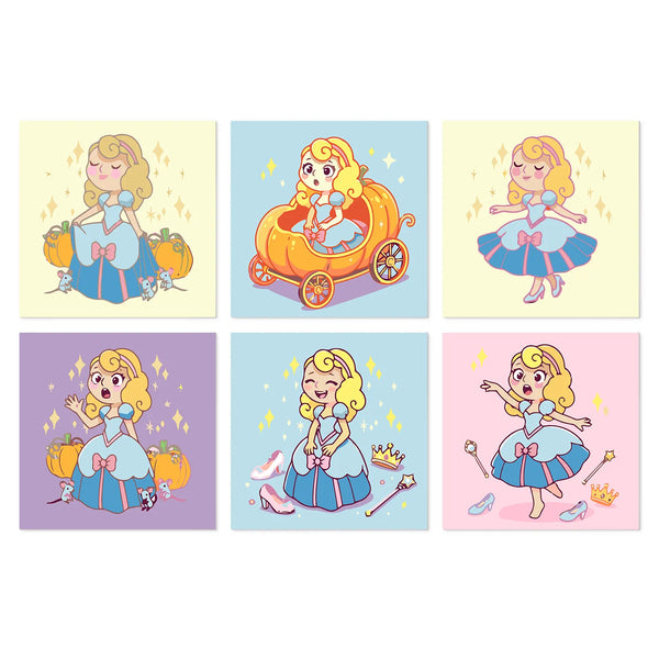 Cinderella Princess mini paint by numbers kit cover
