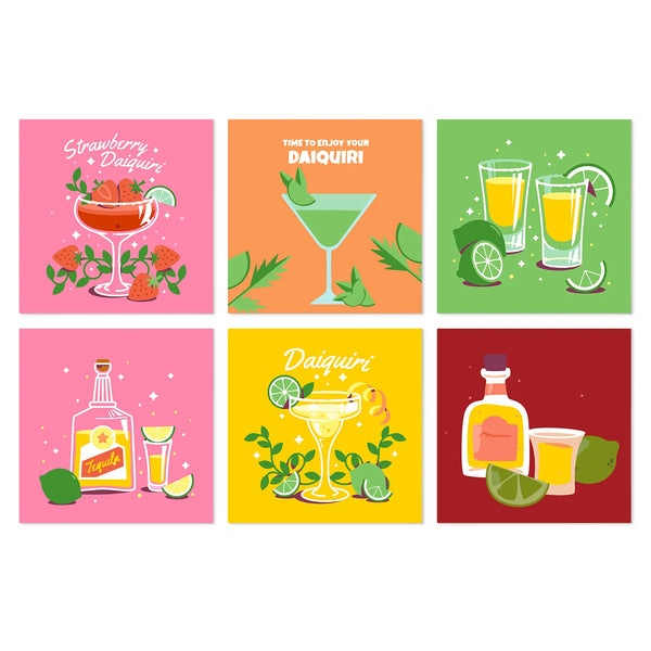 Cocktail Time mini paint by numbers kit cover