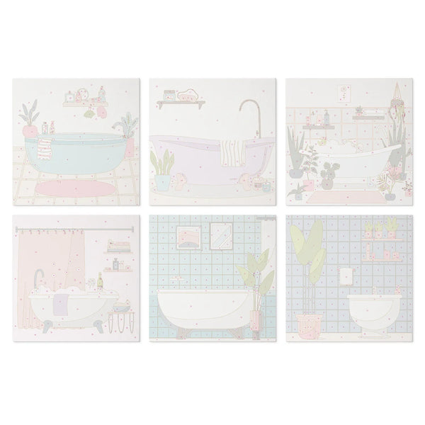 Cozy Bathroom Scenes mini paint by numbers design 3