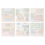 Cozy Living Room mini paint by numbers design 3