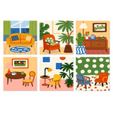 Cozy Living Room mini paint by numbers kit cover