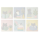 Cozy Reading Cats mini paint by numbers design 3