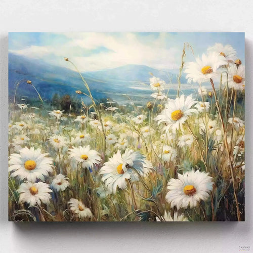 Daisy Meadows. Dive into the serenity of summer with 'Daisy Meadows'. A paint by numbers experience that evokes the gentle caress of nature's embrace.