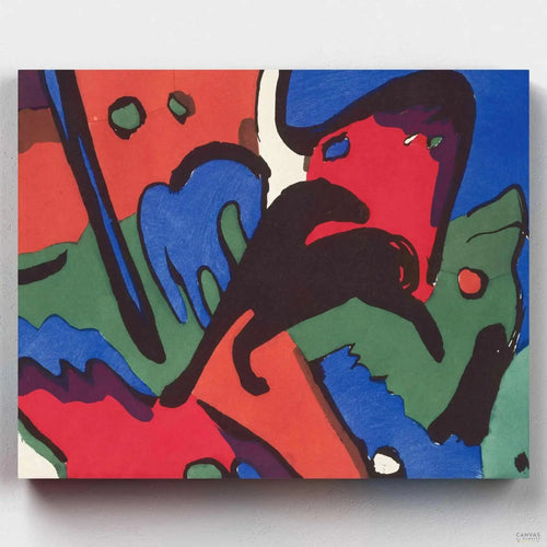Der Blaue Reiter (1912). Experience the joy of creating with The Blue Rider paint by numbers kit. A unique opportunity to bring to life Kandinsky's famed abstract masterpiece.