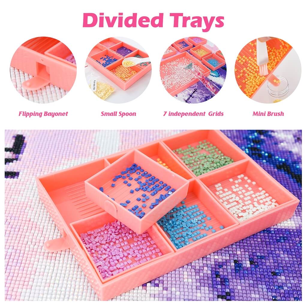 Diamond Painting Accessories Tray Kit, Diamond Painting Storage