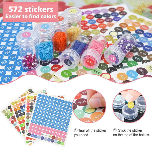 Diamond Painting Storage Set-Accessories-60 slots storage case-Canvas by Numbers US