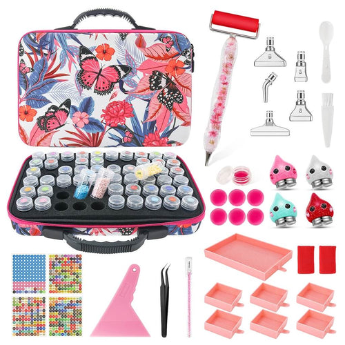 Diamond Painting Storage Set. Maximize your diamond painting efficiency with our all-in-one storage set. Organize drills and utilize essential tools seamlessly. Artistry made simpler!