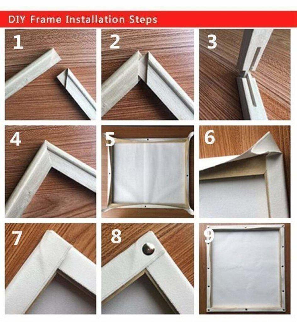 DIY Pine Wood Frame for Paint by Numbers