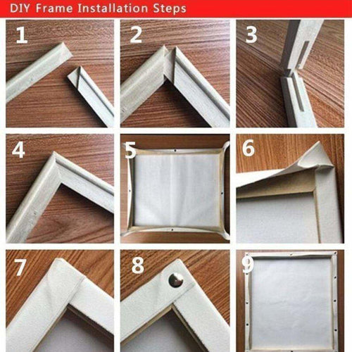 DIY Pine Wood Frame for Paint by Numbers-Accessories-16x20 inches (40x50cm)-Canvas by Numbers US