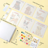 Dog Breeds mini paint by numbers design 1