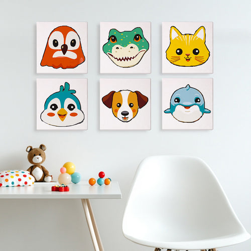 Smiling Friends mini paint by numbers kit with acrylic paints and brushes included