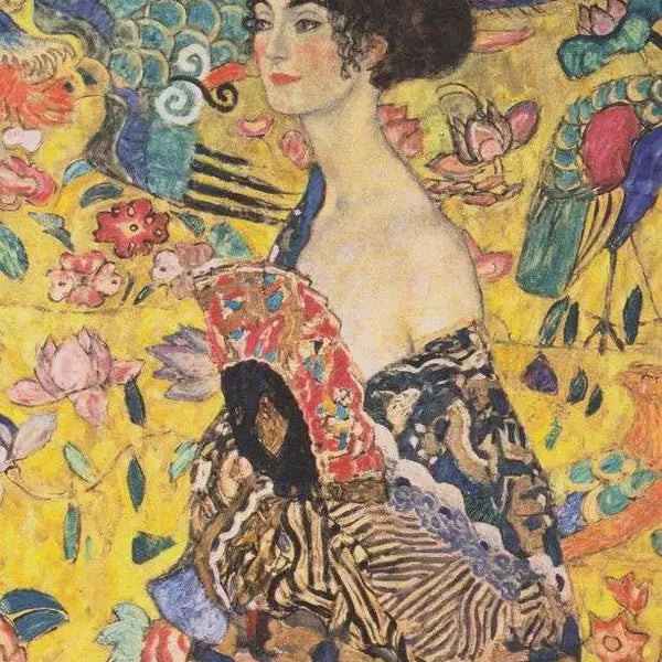Lady with Fan | Gustav Klimt