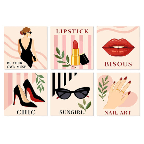 Fashionista Chic mini paint by numbers kit cover