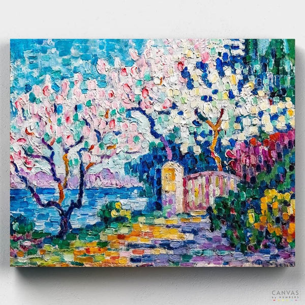 Flowering Trees - Paint by Numbers-Paint by Numbers-16"x20" (40x50cm) No Frame-Canvas by Numbers US