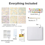 Fruit Patterns mini paint by numbers design 2
