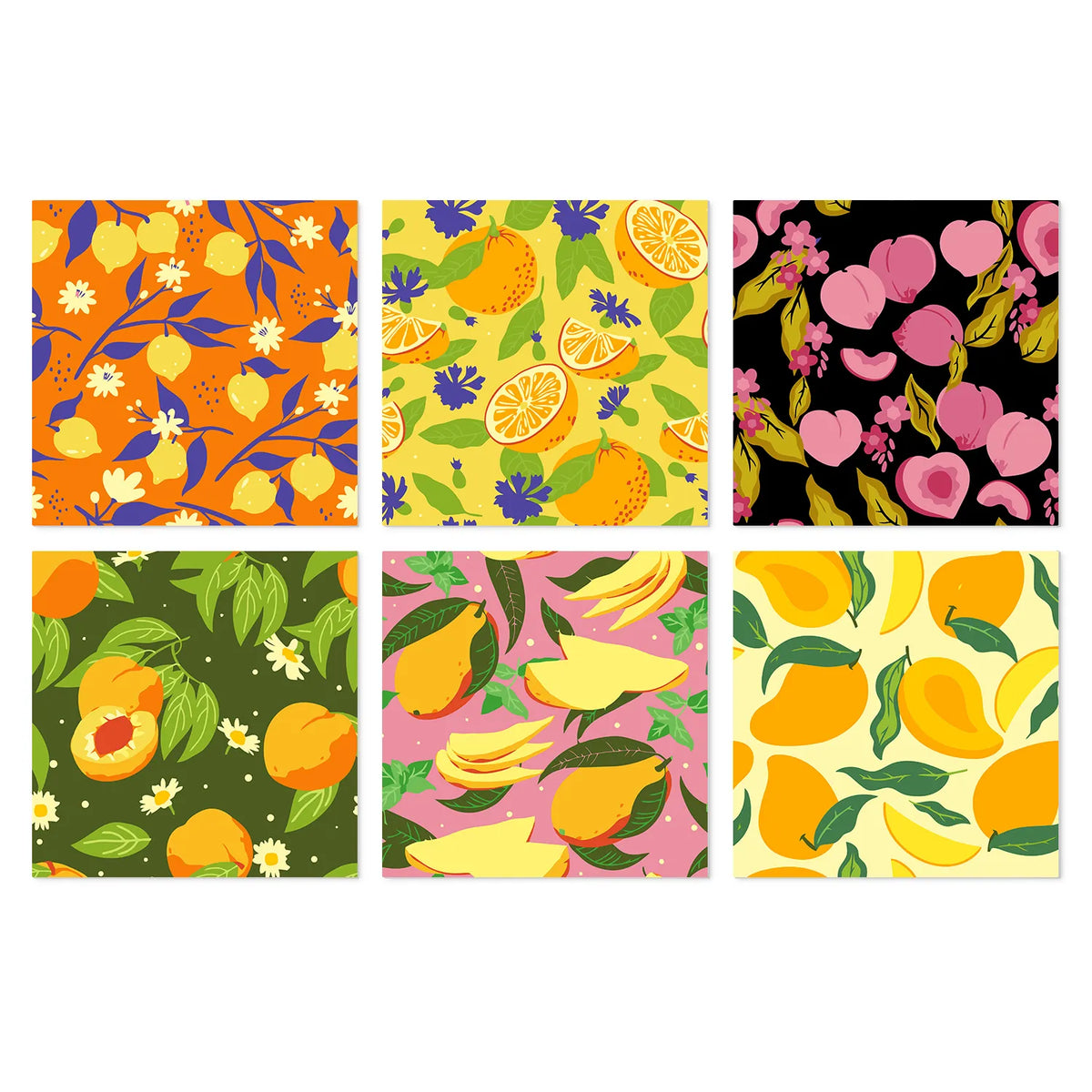 Fruit Patterns mini paint by numbers kit cover