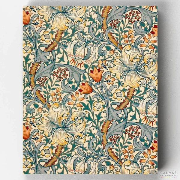 Golden Lily - William Morris - Paint by Numbers