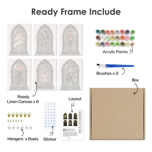 What's included with the Gothic Arch Portraits pre-stretched frame option