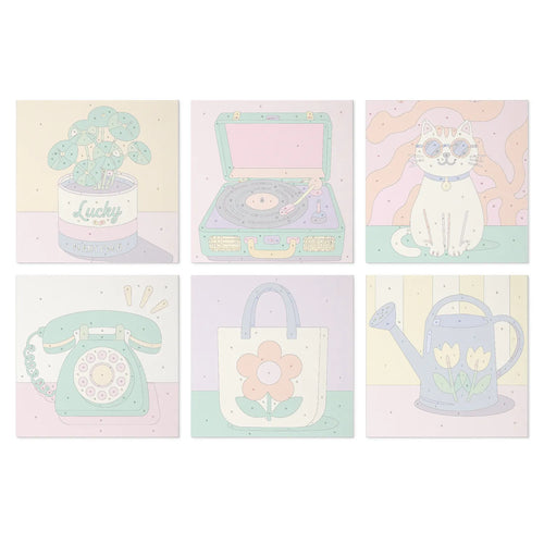 Groovy 70s Life mini paint by numbers design 3