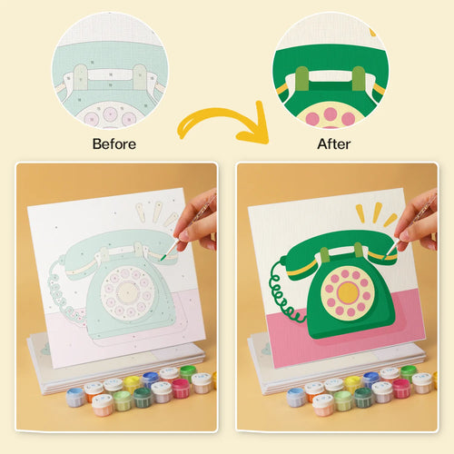Groovy 70s Life mini paint by numbers design 5