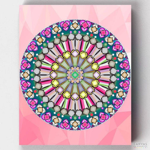 Harmony. Embrace balance with Canvas by Numbers' "Harmony" Mandala Paint by Numbers Kit. Create a colorful canvas painting masterpiece that resonates with inner peace.