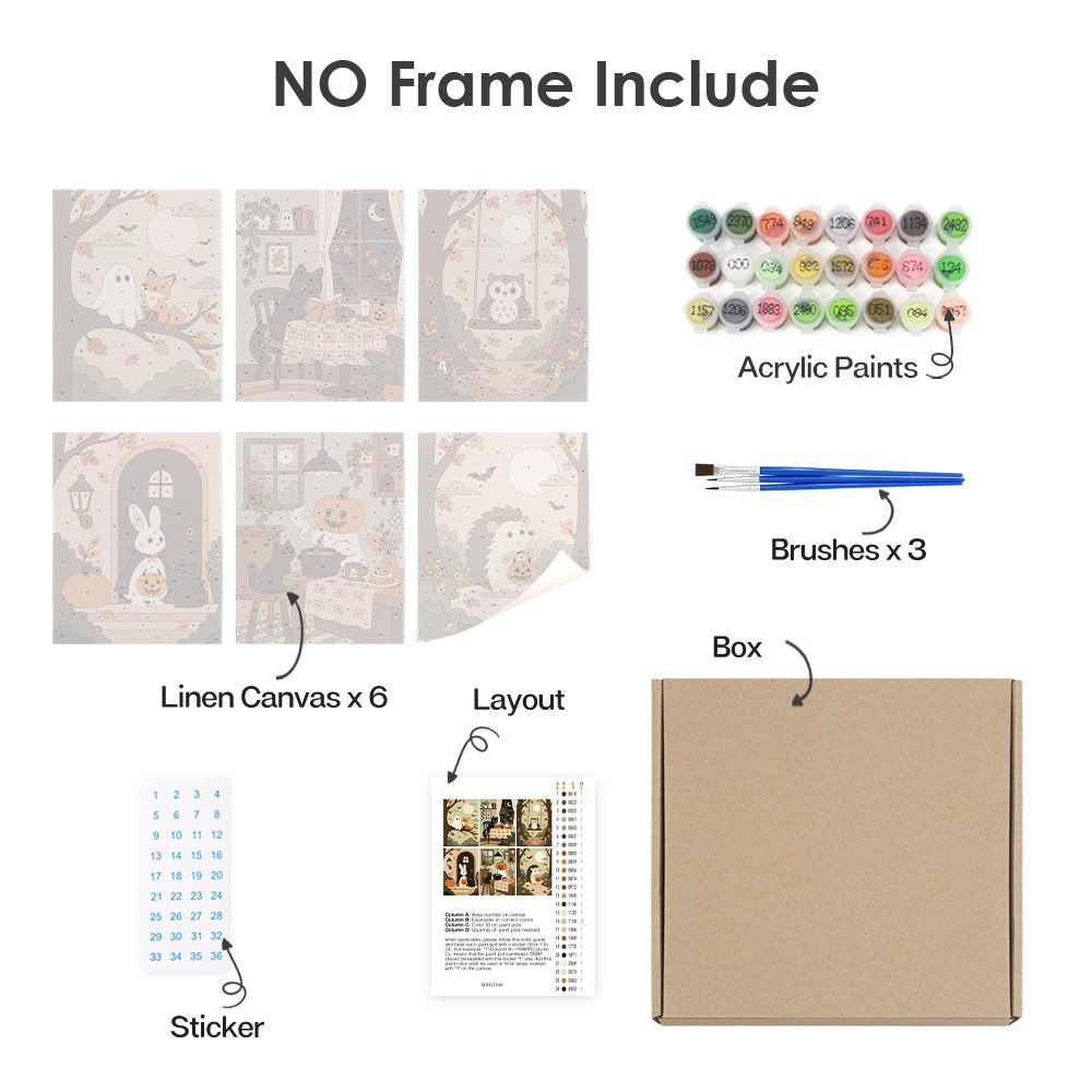 What's included with the Hedgehog Hollow rolled canvas option