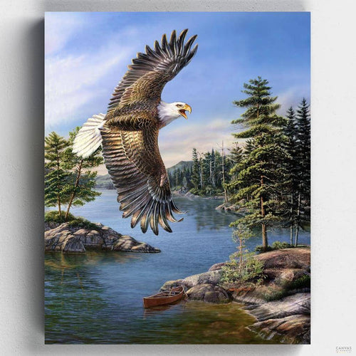Heritage Eagle. Heritage Eagle by James Meger captures the majestic essence of this iconic bird. This paint by numbers kit brings the wild's grandeur to your canvas.