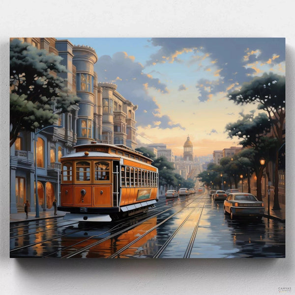 I Left My Heart In San Francisco - Paint by Numbers Kit-Through our Paint by Numbers kit, relive San Francisco's sunlit charm. Dive into detailed cityscapes, painting memories of a city that steals hearts.-Canvas by Numbers