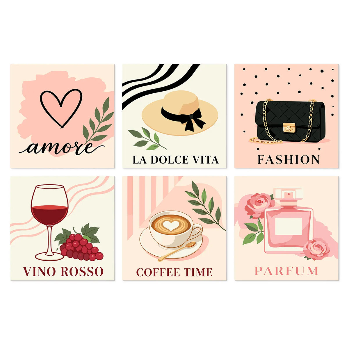 Italian Chic mini paint by numbers kit cover