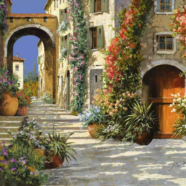 Landscape Flowers Paintings By Numbers Diamond Painting On