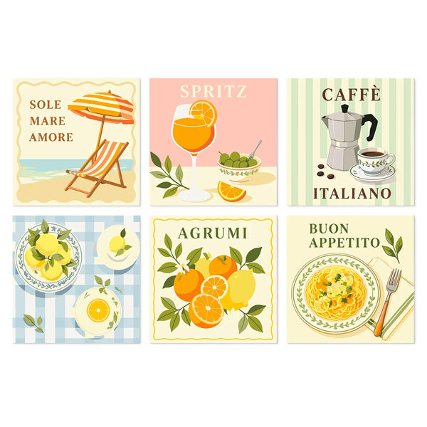 La Vita Italiana mini paint by numbers kit cover