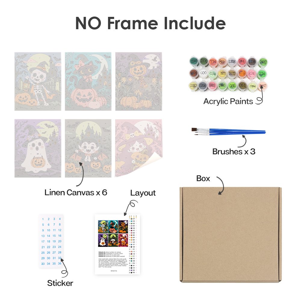 What's included with the Lime Moon Dress-Up rolled canvas option