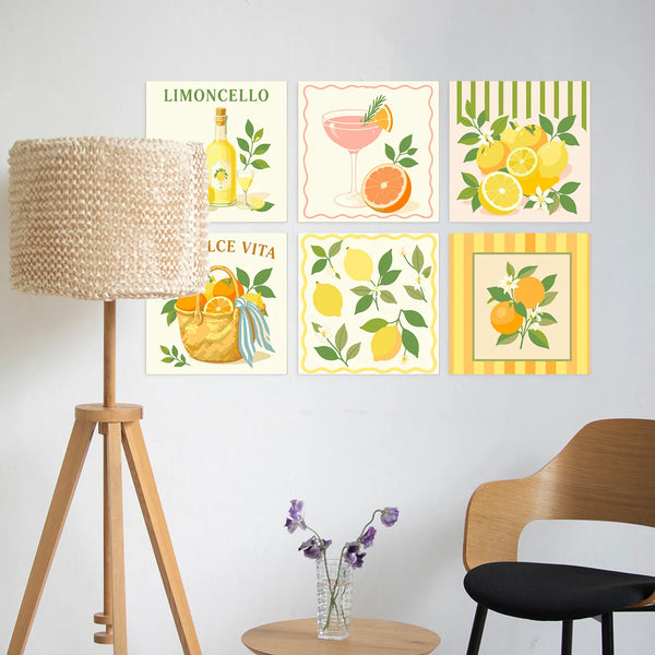 Limoncello Dreams mini paint by numbers set mockup