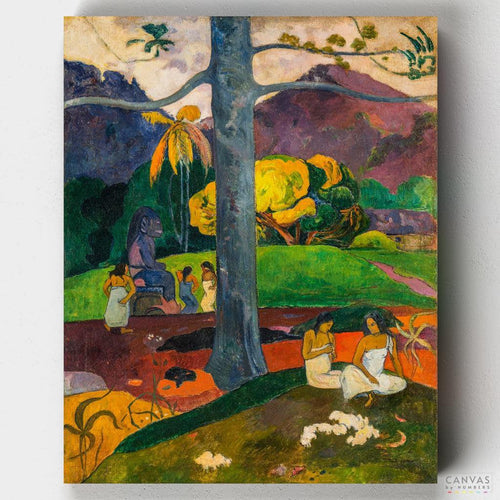 Mata Mua. Recreate the exotic beauty of Paul Gauguin's 'Mata Mua' with our paint by numbers kit. Perfect for capturing the colors and symbolism of this masterpiece.
