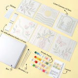 Mediterranean Botanical mini paint by numbers design 1