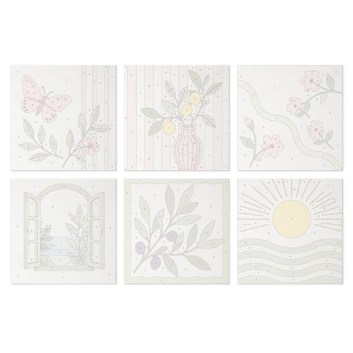 Mediterranean Botanical mini paint by numbers design 3