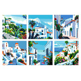 Mediterranean Coast mini paint by numbers kit cover