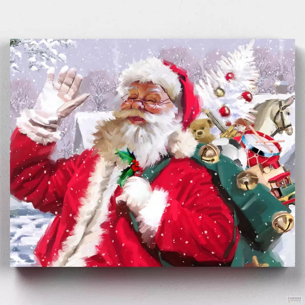 Merry Christmas - Paint by Numbers-Paint by Numbers-16"x20" (40x50cm) No Frame-Canvas by Numbers US