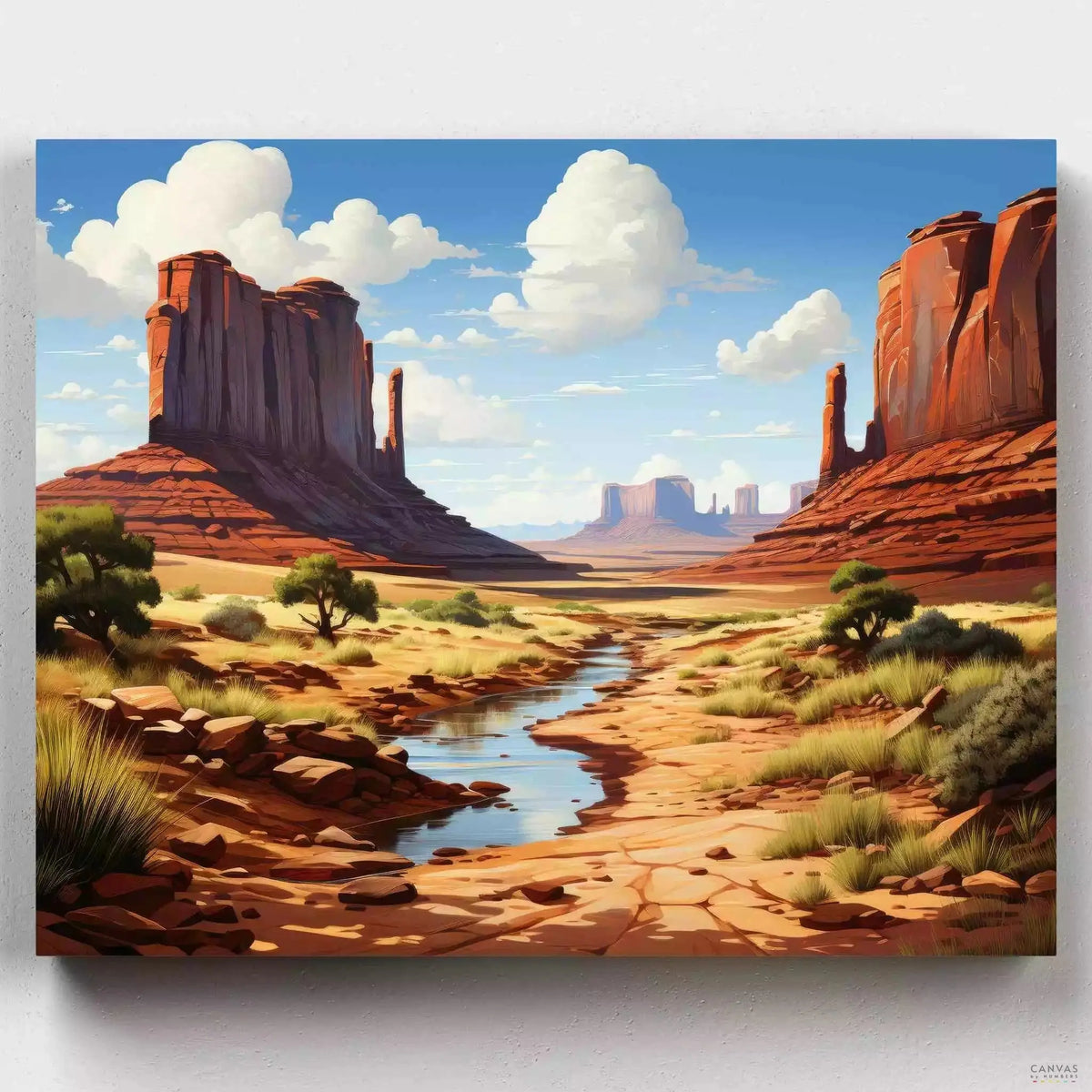 Monument Valley Painting - Landscape Paint by Numbers Monument Valley Painting - Landscape Paint by Numbers
