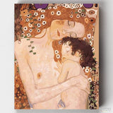 Mother and Child - Paint by Numbers-Enjoy Klimt's paint by numbers masterpiece and recreate the color and details on our artist-grade canvases with high-quality acrylics.-Canvas by Numbers